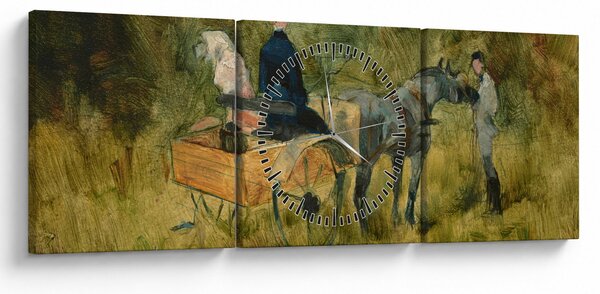 Obraz - Henri de Toulouse-Lautrec, The Trap, reprodukcje (z zegarem) (90x30 cm)