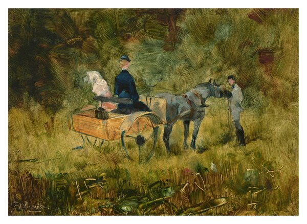 Obraz na szkle - Henri de Toulouse-Lautrec, The Trap, reprodukcje (70x50 cm)