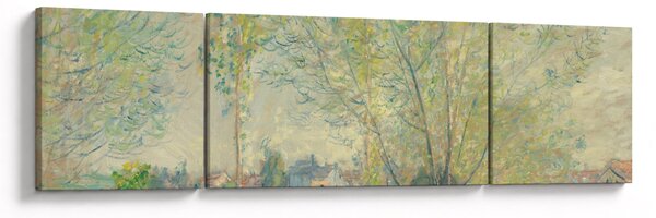 Obraz - Claude Monet, The Willows, reprodukcje (170x50 cm)