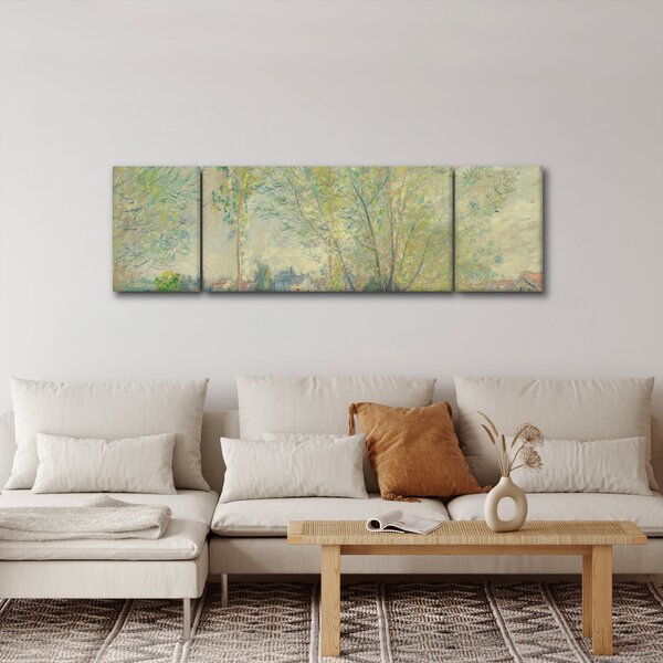 Obraz - Claude Monet, The Willows, reprodukcje (170x50 cm)