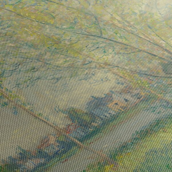 Obraz - Claude Monet, The Willows, reprodukcje (z zegarem) (90x30 cm)