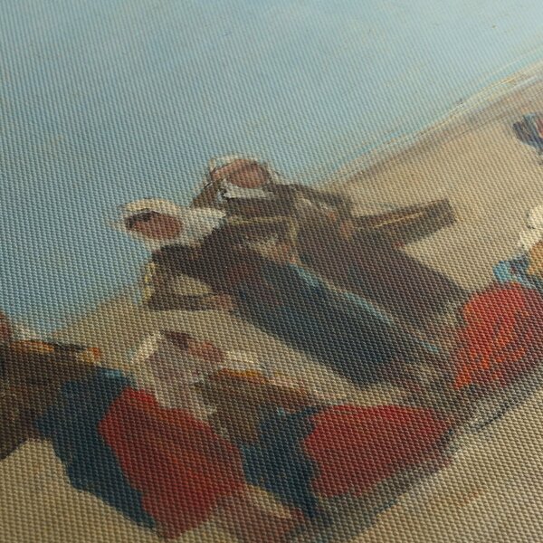 Obraz - Eugène Boudin, Women on the Beach at Berck, reprodukcje (170x50 cm)
