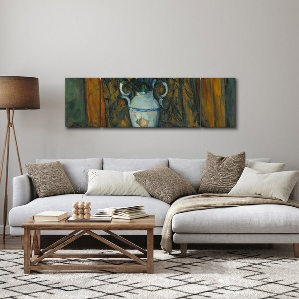 Obraz - Paul Cézanne, Vase of Flowers, reprodukcje (170x50 cm)