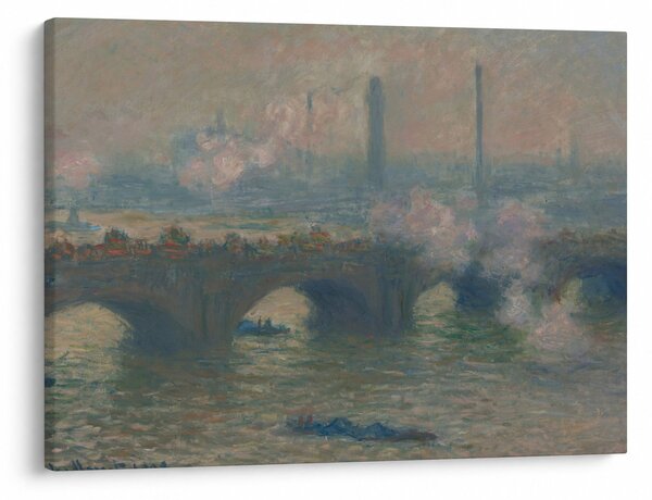 Obraz - Claude Monet, Waterloo Bridge, Gray Day, reprodukcje (70x50 cm)