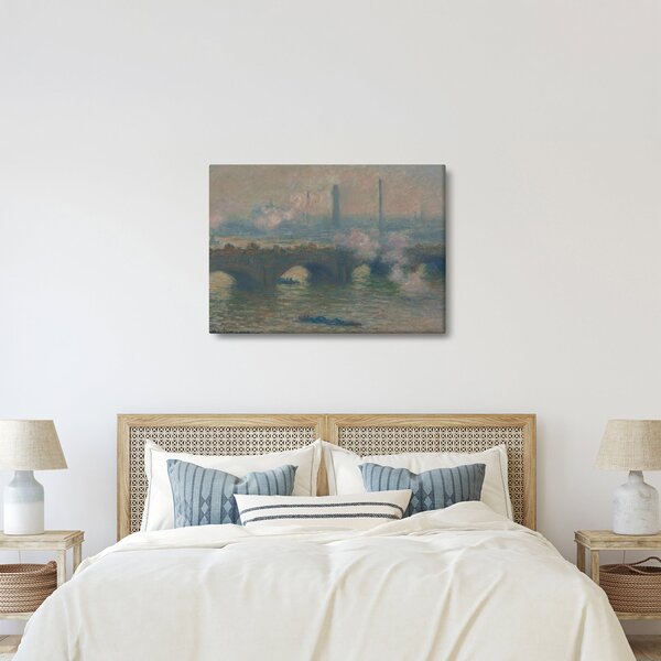 Obraz - Claude Monet, Waterloo Bridge, Gray Day, reprodukcje (70x50 cm)