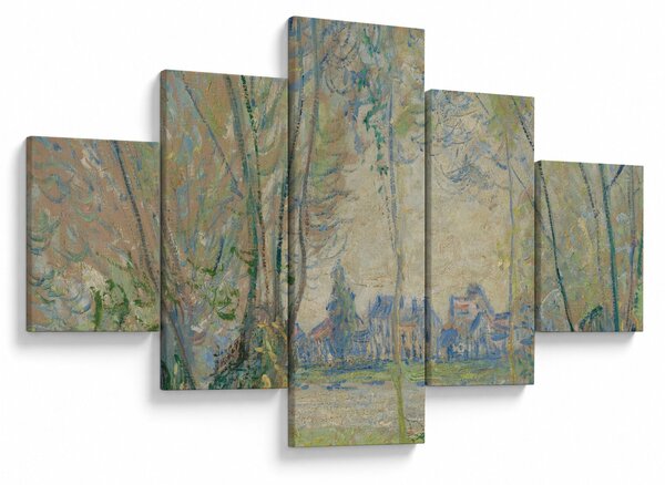 Obraz - Claude Monet, Woman Seated under the Willows, reprodukcje (125x70 cm)