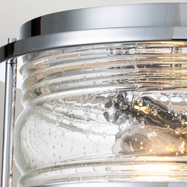 KICHLER Lampa sufitowa Ashland Bay, możliwość ściemniania, chromowy / srebrny, łazienka, metal