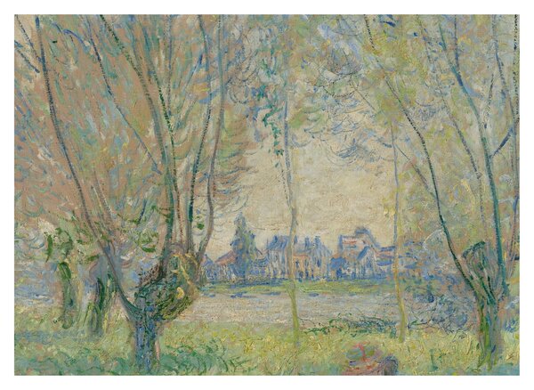 Obraz - Claude Monet, Woman Seated under the Willows, reprodukcje (70x50 cm)