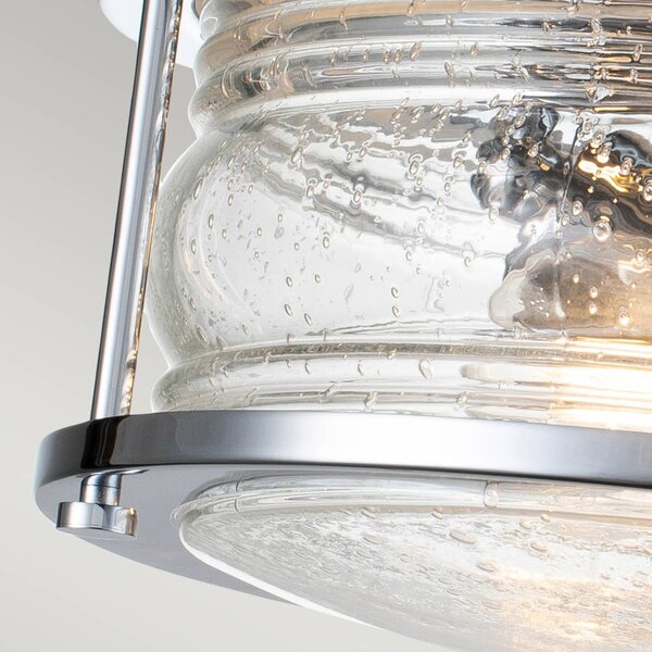 KICHLER Lampa sufitowa Ashland Bay, możliwość ściemniania, chromowy / srebrny, łazienka, metal