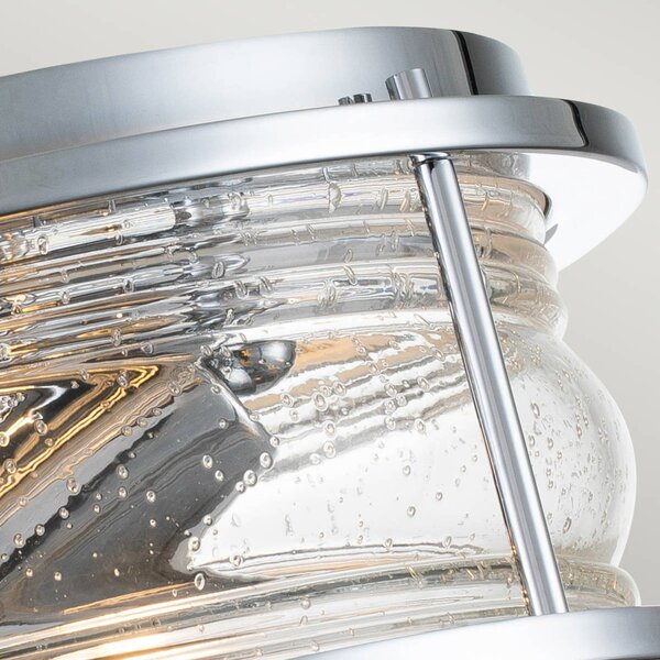 KICHLER Lampa sufitowa Ashland Bay, możliwość ściemniania, chromowy / srebrny, łazienka, metal