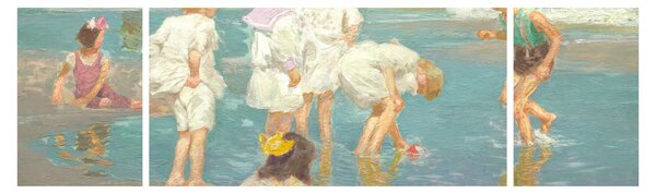 Obraz - Edward Henry Potthast, A Holiday, reprodukcje (170x50 cm)