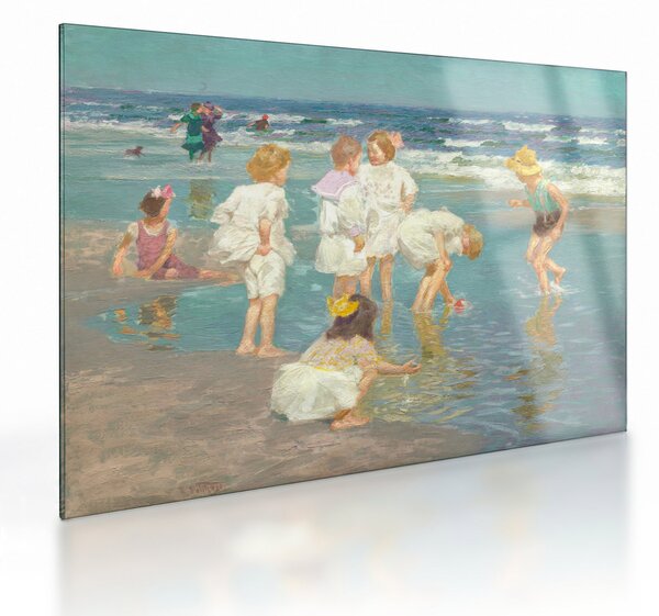 Obraz na szkle - Edward Henry Potthast, A Holiday, reprodukcje (70x50 cm)