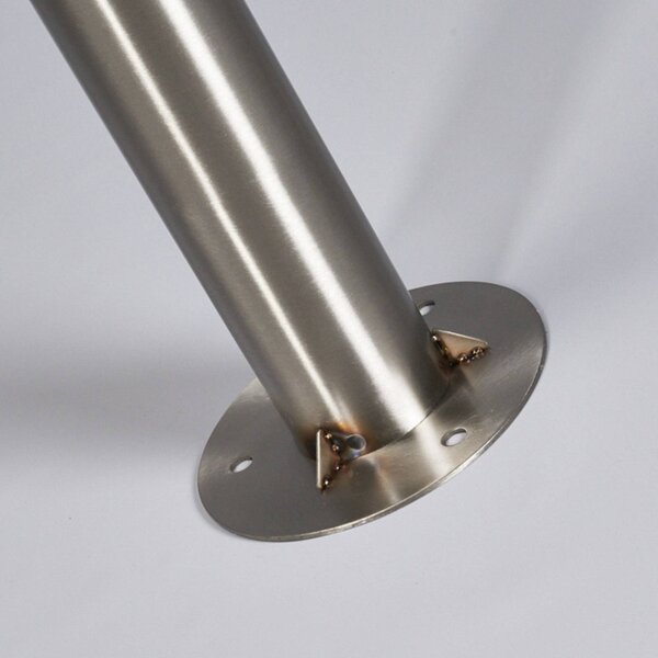 Lampa zewnętrzna Lindby Samuel, 218 cm, 3-punktowa, kula, E27, IP44 Samuel Lindby, możliwość ściemniania, aluminiowy / szary / cynkowy, stal szlachetna, nowoczesny