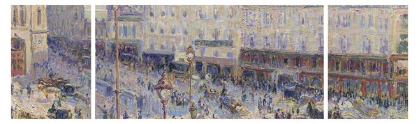 Obraz - Camille Pissarro, The Place du Havre, reprodukcje (170x50 cm)