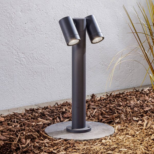 Lampa ogrodowa stojąca Tulimar PRIOS, możliwość ściemniania, czarny, aluminium, nowoczesny
