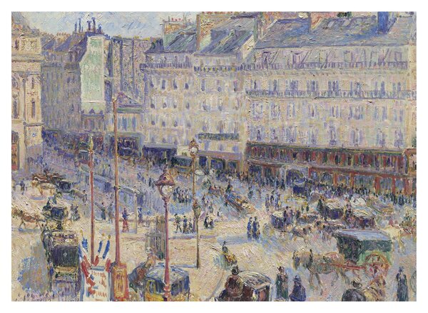 Obraz - Camille Pissarro, The Place du Havre, reprodukcje (70x50 cm)