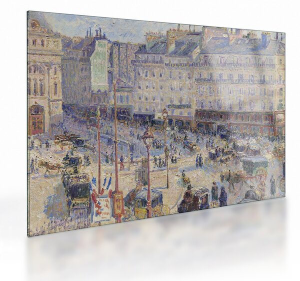 Obraz na szkle - Camille Pissarro, The Place du Havre, reprodukcje (70x50 cm)