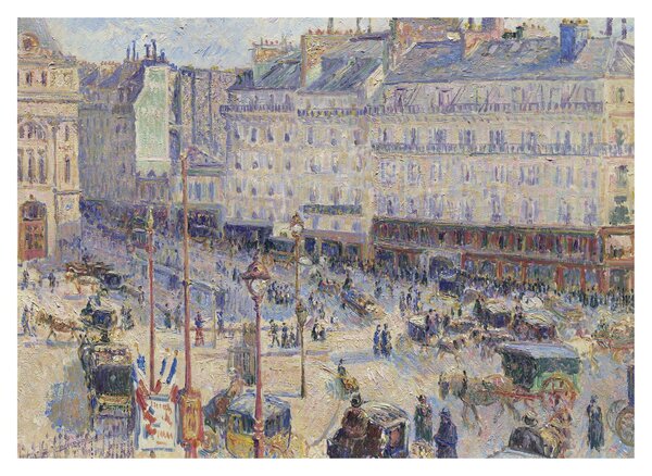 Obraz na szkle - Camille Pissarro, The Place du Havre, reprodukcje (70x50 cm)