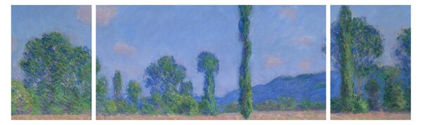 Obraz - Claude Monet, Poppy Field (Giverny), reprodukcje (170x50 cm)