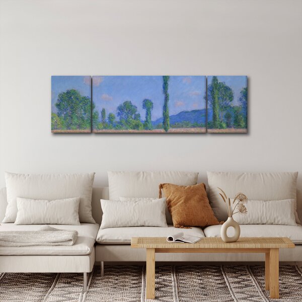 Obraz - Claude Monet, Poppy Field (Giverny), reprodukcje (170x50 cm)