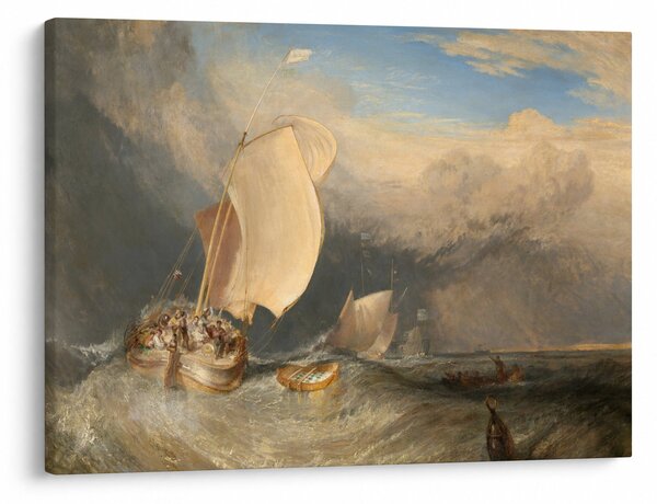 Obraz - William Turner, Fishing Boats with Hucksters Bargaining for Fish, reprodukcje (70x50 cm)