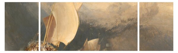 Obraz - William Turner, Fishing Boats with Hucksters Bargaining for Fish, reprodukcje (170x50 cm)