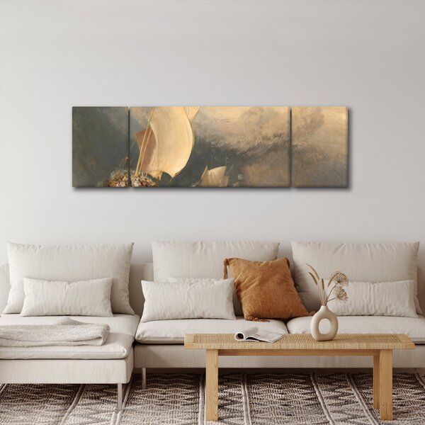 Obraz - William Turner, Fishing Boats with Hucksters Bargaining for Fish, reprodukcje (170x50 cm)