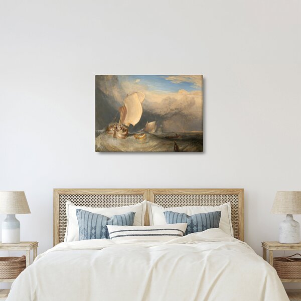 Obraz - William Turner, Fishing Boats with Hucksters Bargaining for Fish, reprodukcje (70x50 cm)