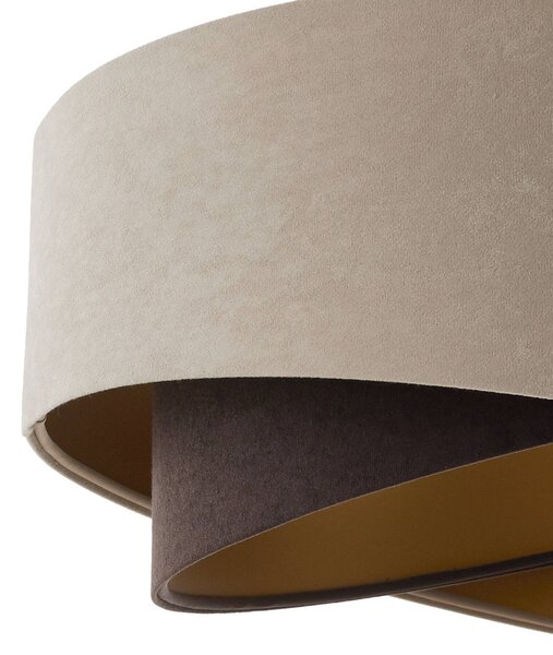 Lampa wisząca Arianna Maco Design, możliwość ściemniania, kremowy / amber, salon / jadalnia, tkanina / materiał / jedwab, młodzieżowy