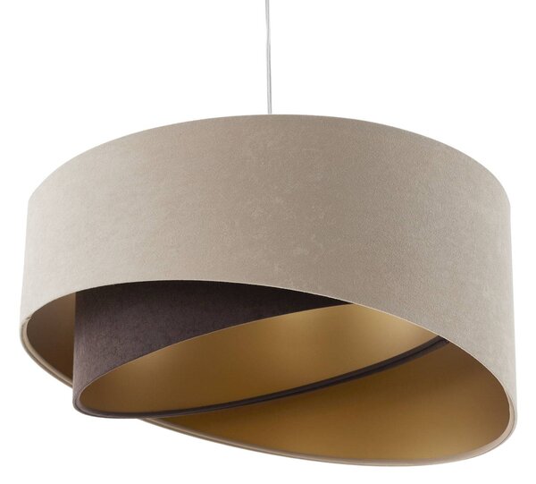 Lampa wisząca Arianna Maco Design, możliwość ściemniania, kremowy / amber, salon / jadalnia, tkanina / materiał / jedwab, młodzieżowy