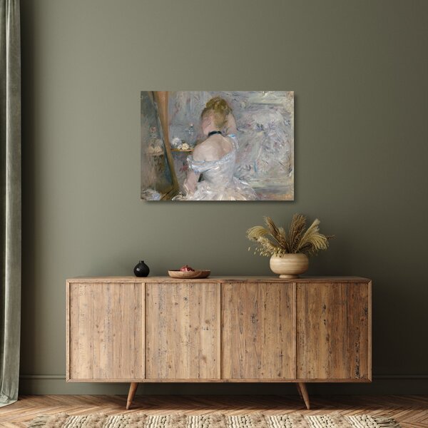Obraz na szkle - Berthe Morisot, Woman at Her Toilette, reprodukcje (70x50 cm)