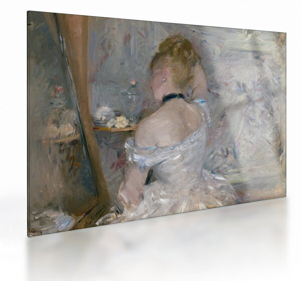 Obraz na szkle - Berthe Morisot, Woman at Her Toilette, reprodukcje (70x50 cm)