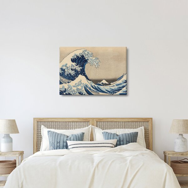 Obraz - Katsushika Hokusai, Under the Wave off Kanagawa, reprodukcje (70x50 cm)