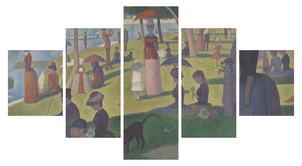 Obraz - Georges Seurat, A Sunday on La Grande Jatte, reprodukcje (125x70 cm)