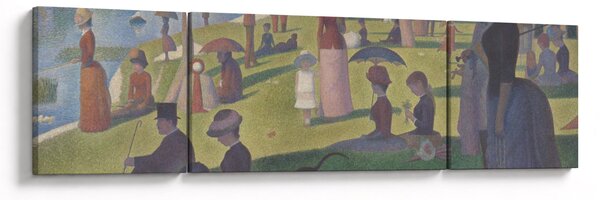 Obraz - Georges Seurat, A Sunday on La Grande Jatte, reprodukcje (170x50 cm)