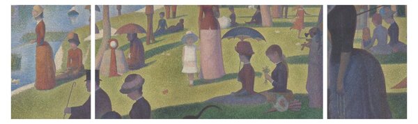 Obraz - Georges Seurat, A Sunday on La Grande Jatte, reprodukcje (170x50 cm)