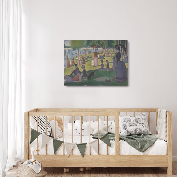 Obraz na szkle - Georges Seurat, A Sunday on La Grande Jatte, reprodukcje (70x50 cm)