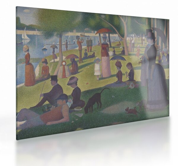 Obraz na szkle - Georges Seurat, A Sunday on La Grande Jatte, reprodukcje (70x50 cm)