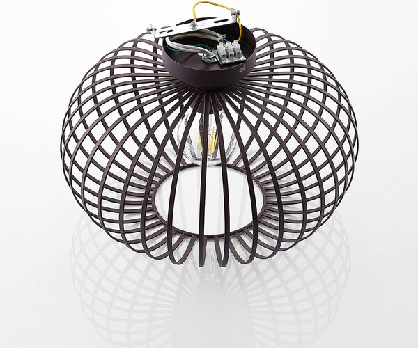 Lampa sufitowa Nahele Lindby, możliwość ściemniania, salon / jadalnia, metal, vintage