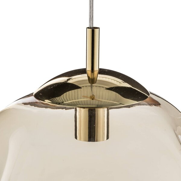 Lampa wisząca szklana Sol TK Lighting, możliwość ściemniania, przezroczysty / transparentny, salon / jadalnia, szkło, nowoczesny