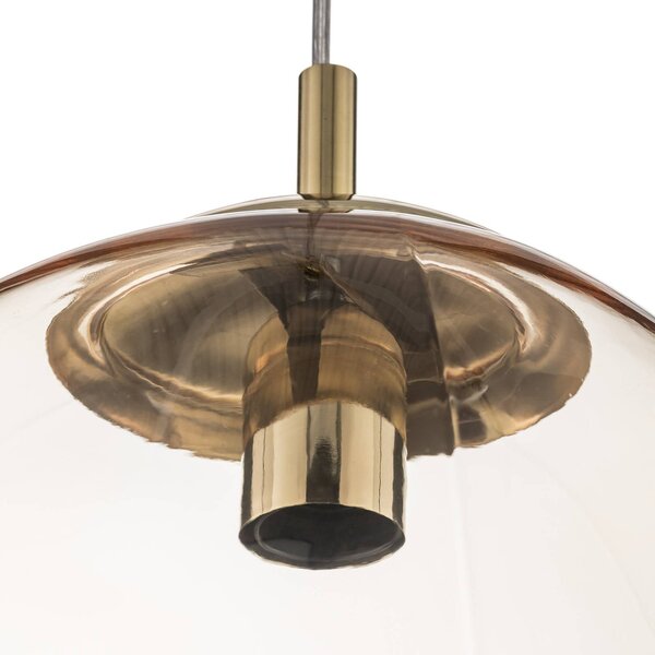 Lampa wisząca szklana Sol TK Lighting, możliwość ściemniania, przezroczysty / transparentny, salon / jadalnia, szkło, nowoczesny