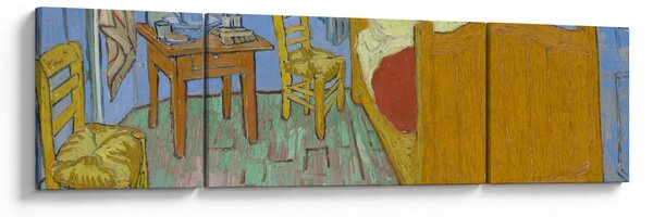 Obraz - Vincent van Gogh, The Bedroom, reprodukcje (170x50 cm)