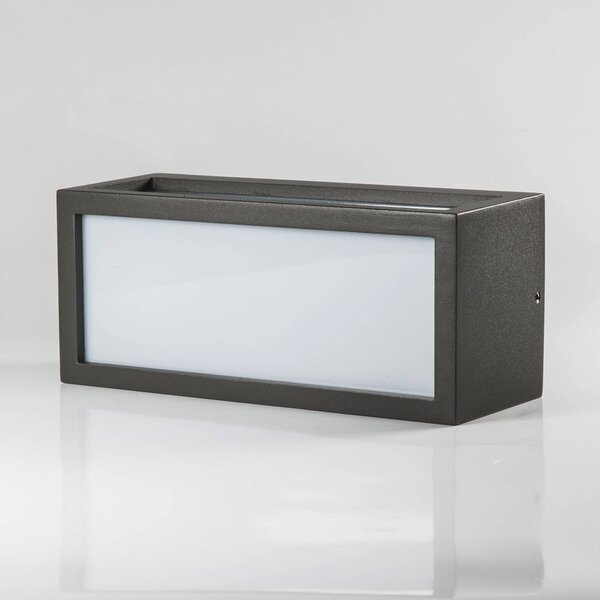 Kinkiet zewnętrzny TAME Lucande, czarny, aluminium, nowoczesny