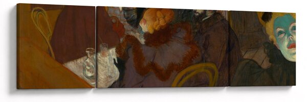Obraz - Henri de Toulouse-Lautrec, At the Moulin Rouge, reprodukcje (170x50 cm)