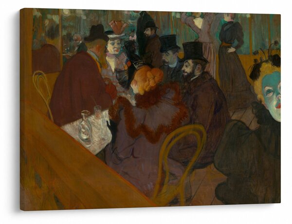 Obraz - Henri de Toulouse-Lautrec, At the Moulin Rouge, reprodukcje (70x50 cm)