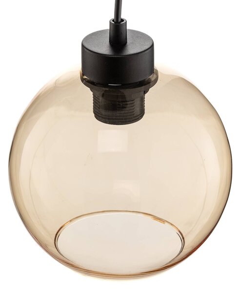 Lampa wisząca szklana Cubus TK Lighting, możliwość ściemniania, przezroczysty / transparentny, salon / jadalnia, szkło, nowoczesny