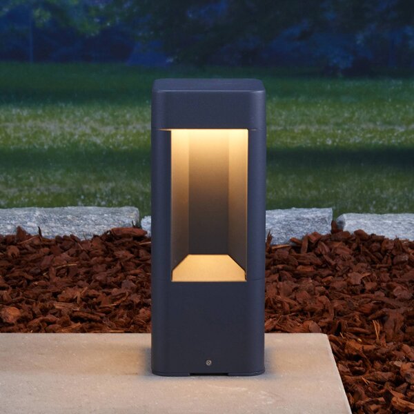 Lampa ogrodowa stojąca ANNIKA Lucande, czarny, aluminium, nowoczesny