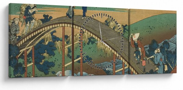 Obraz - Katsushika Hokusai, Ariwara no Narihirafrom the series One Hundred, Poems Explained by the Nurse (Hyakunin isshu uba ga etoki), reprodukcje (z (90x30 cm)