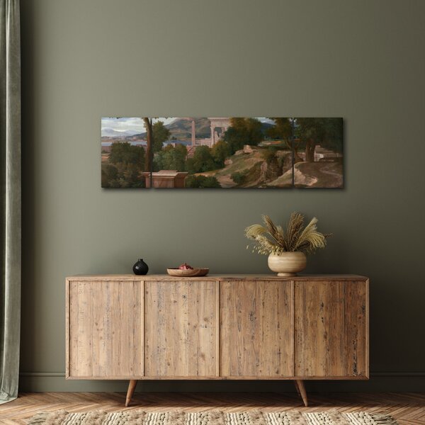 Obraz - Nicolas Poussin, Landscape with Saint John on Patmos, reprodukcje (170x50 cm)