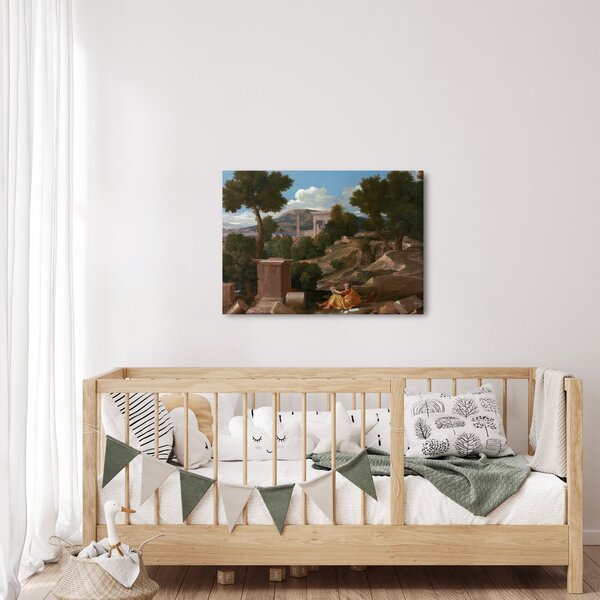 Obraz - Nicolas Poussin, Landscape with Saint John on Patmos, reprodukcje (70x50 cm)